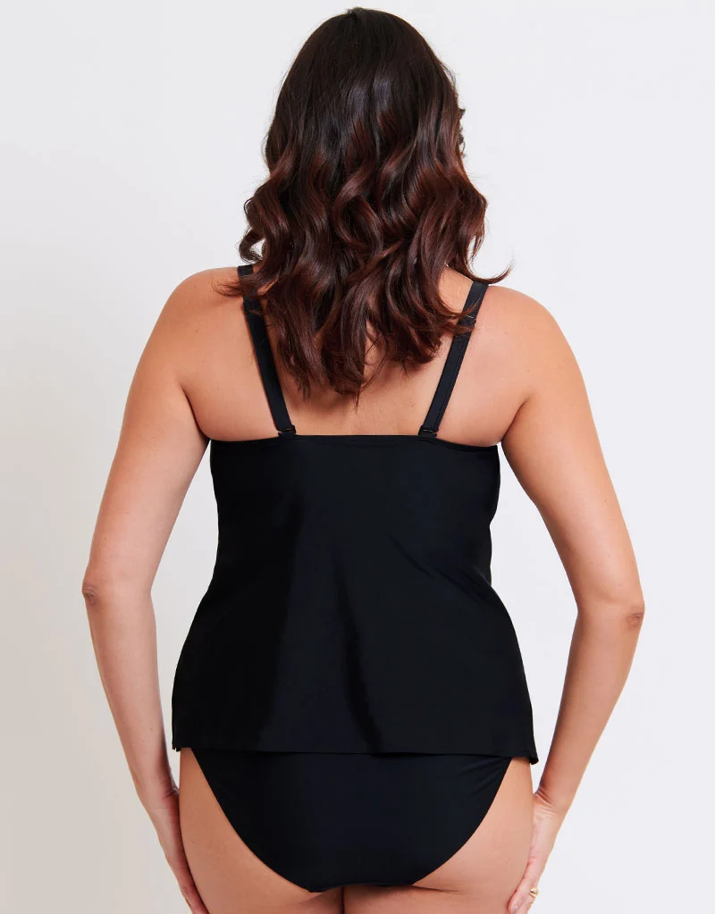 Flirtelle Salento Coast Non-Wired Tankini Top Black