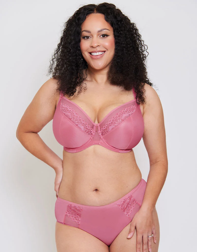Adella Hera Full Plunge Bra Rose Pink