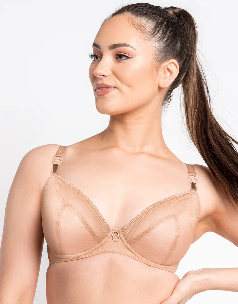 Curvy Kate Lifestyle Plunge Bra Latte