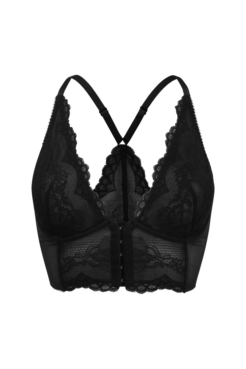Gossard - Superboost Lace Deep V Bralette Schwarz