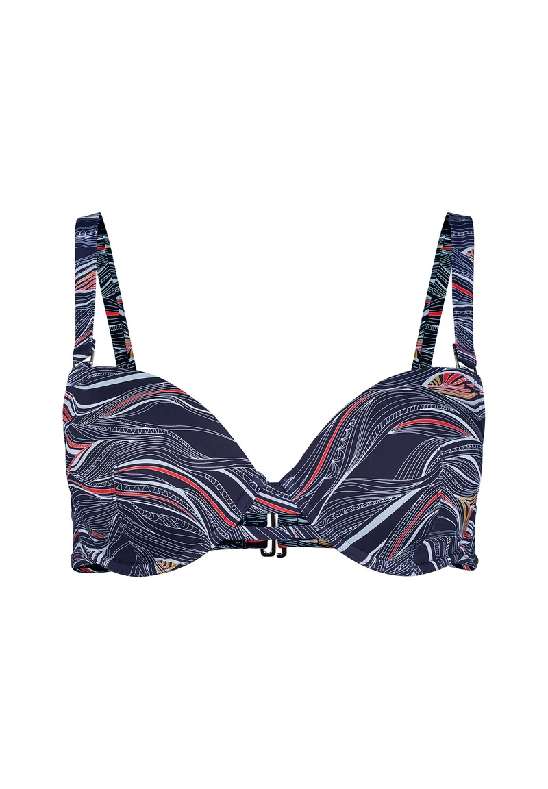 Beacholidays Padded bikini top | cheekynavy waves 081855-08S572
