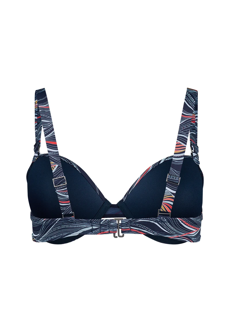 Beacholidays Padded bikini top | cheekynavy waves 081855-08S572