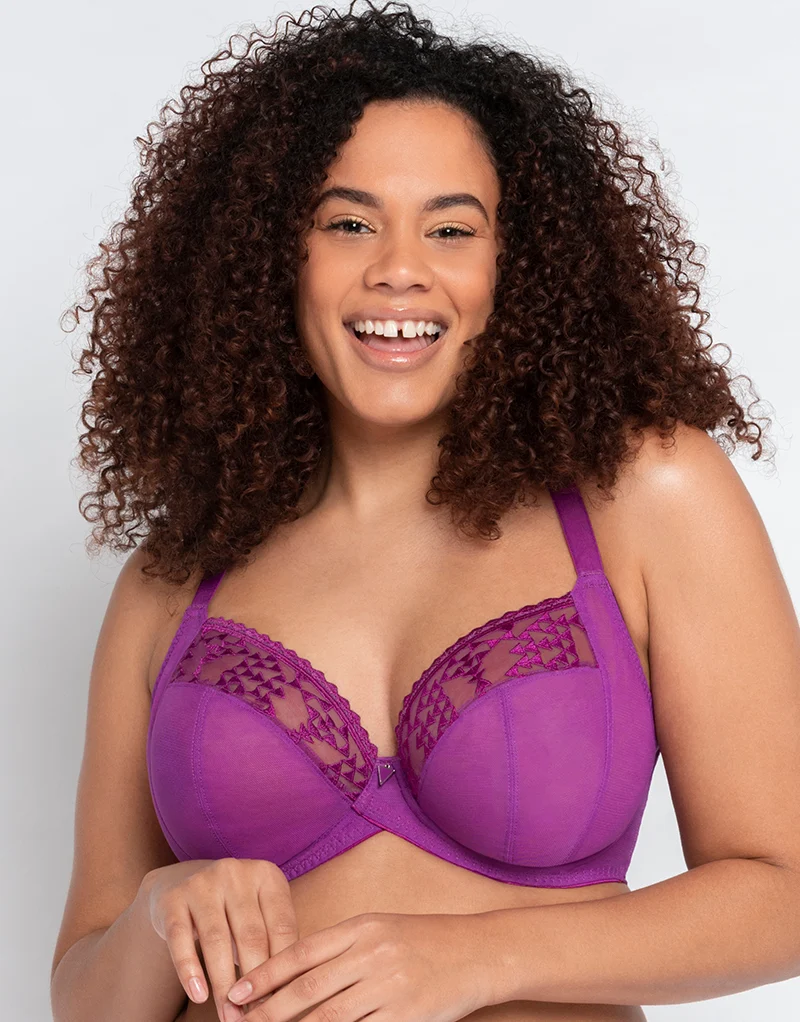 Curvy Kate Centre Stage Full Plunge Side Support Bra Violet