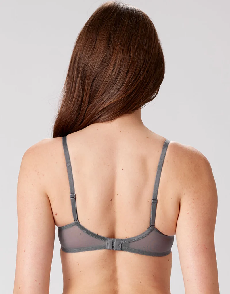 Pretty Polly Botanical Lace Balcony Bra Nightshade