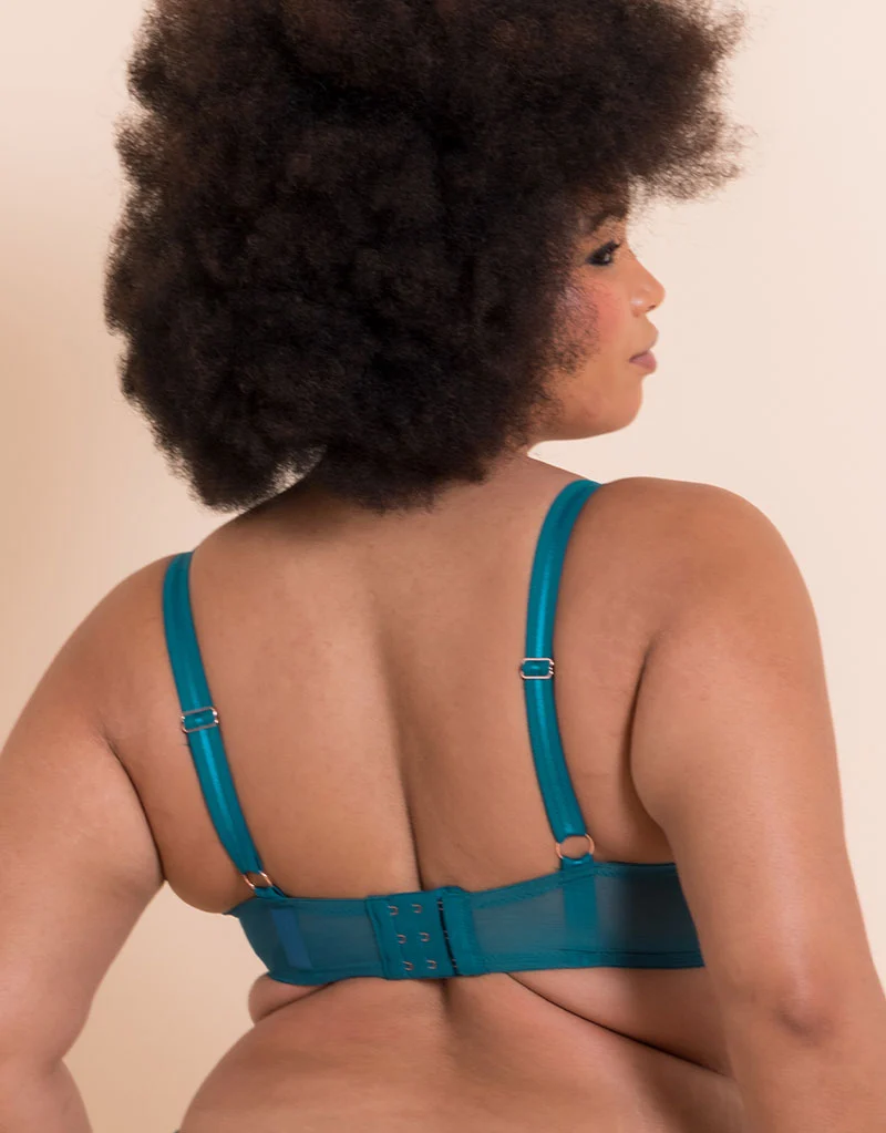 Scantilly Entwined Balcony Bra Deep Teal