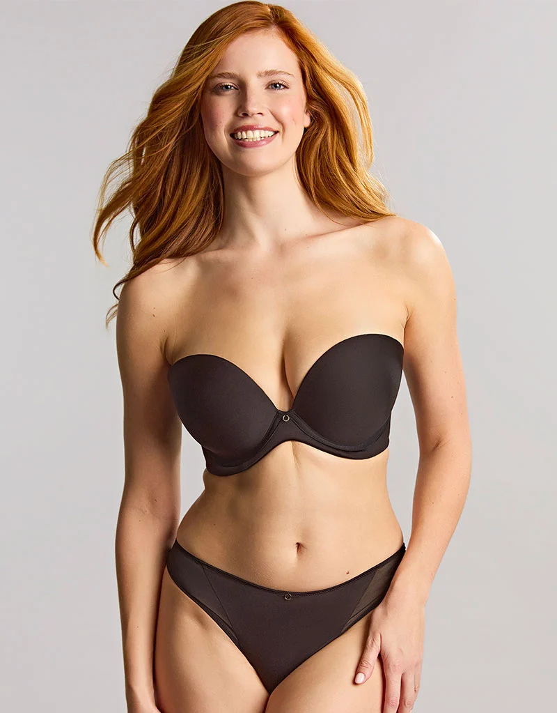 Panache Faith Moulded Plunge Strapless Bra Black