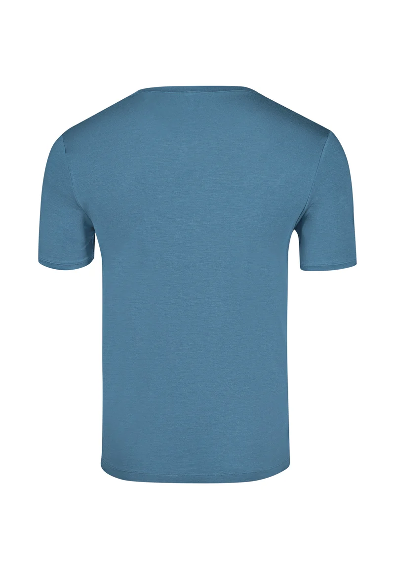 Calmodal V-neck shirt short sleeve | oceanview 081428-08S737