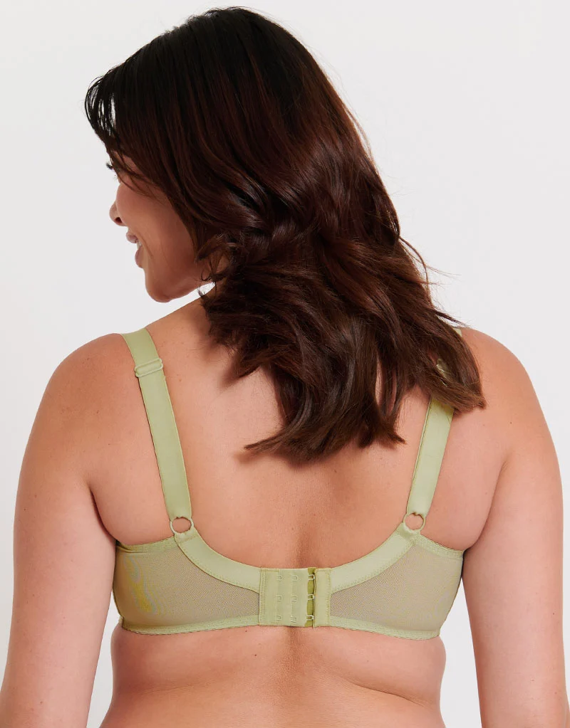 Flirtelle Viola Geo Balcony Bra Soft Sage