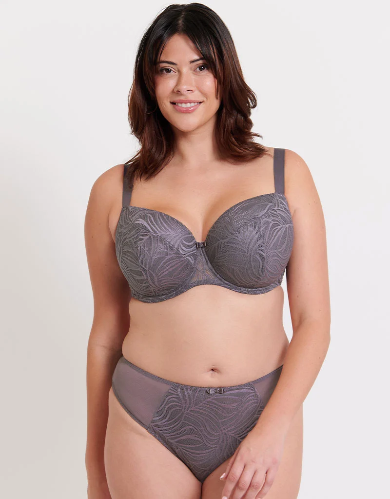 Flirtelle Isla Padded Balcony Bra Twilight Grey