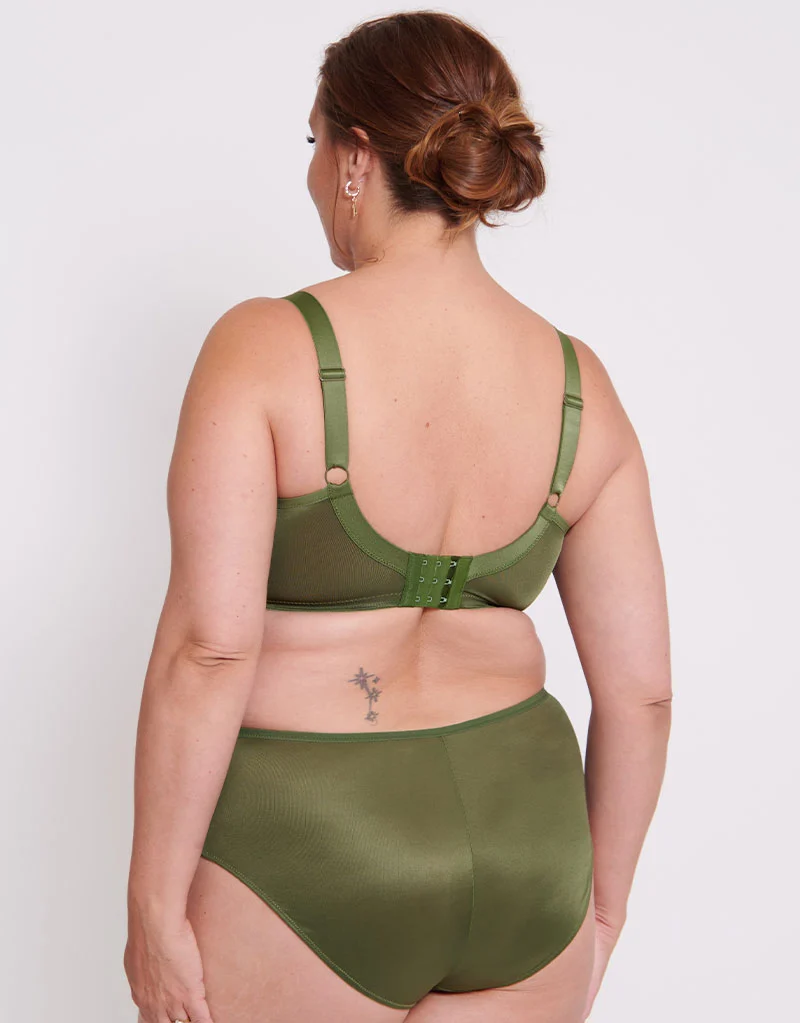 Adella Athena Full Cup Side Support Bra Fern Green