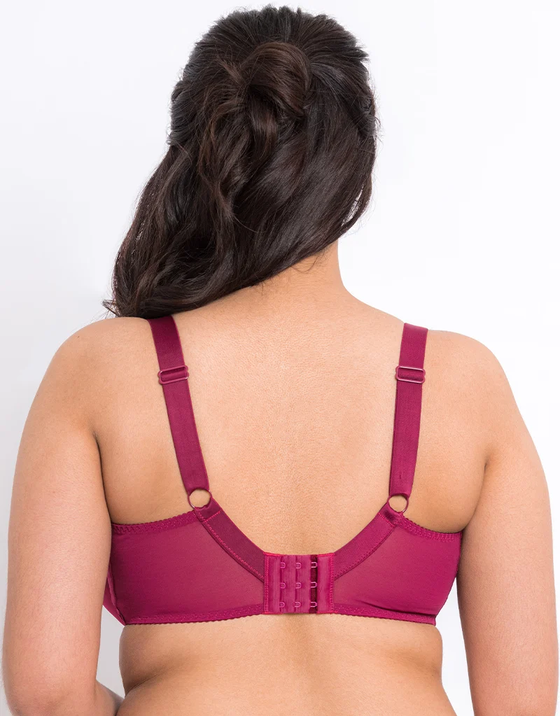 Flirtelle Swirl Balcony Bra Sangria