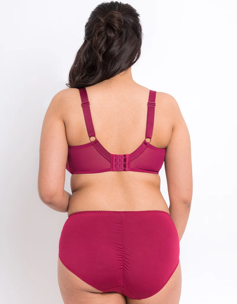 Flirtelle Swirl Balcony Bra Sangria