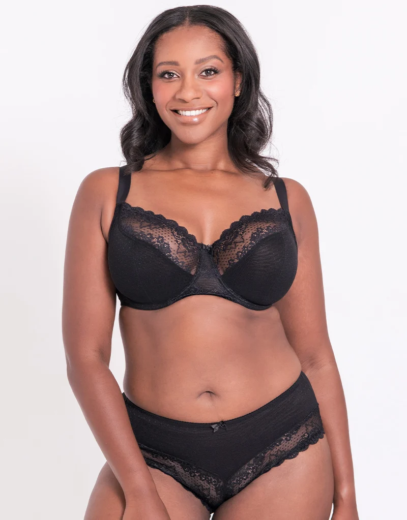 Flirtelle Viola Balcony Bra Black