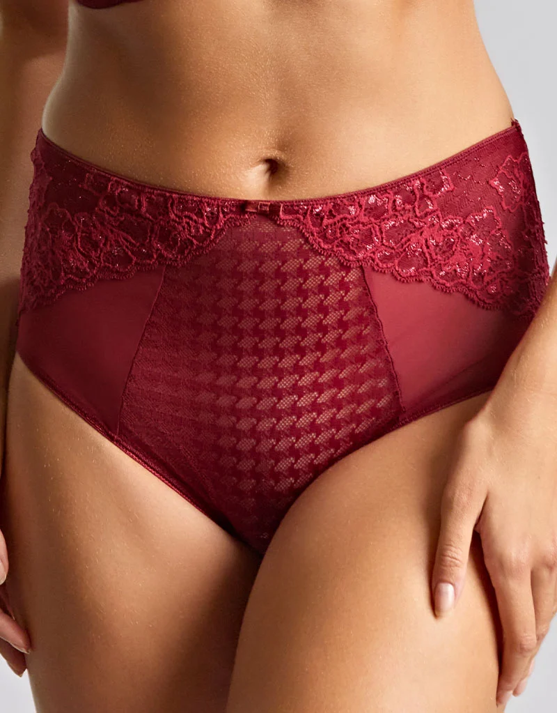 Panache Envy Deep Brief Sparkling Cherry Red