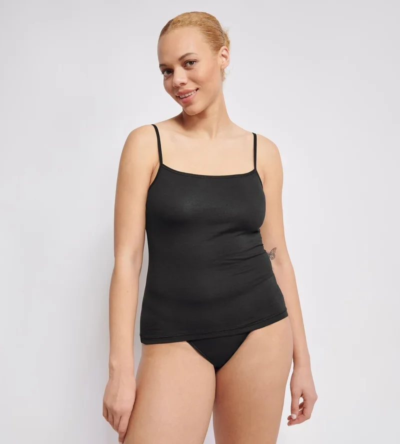 Sloggi - Ever Ease Spaghetti Top Schwarz