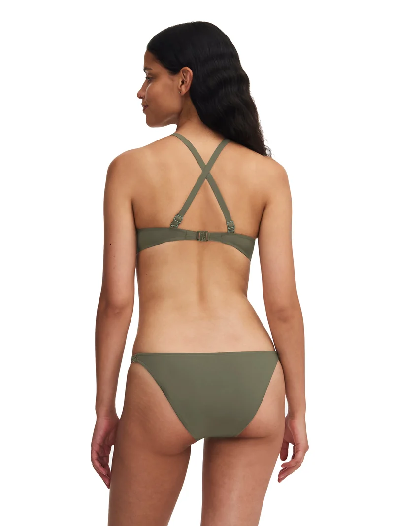 Chantelle Bademode – Emblem bedeckender Bügel-Bikini Khakigrün