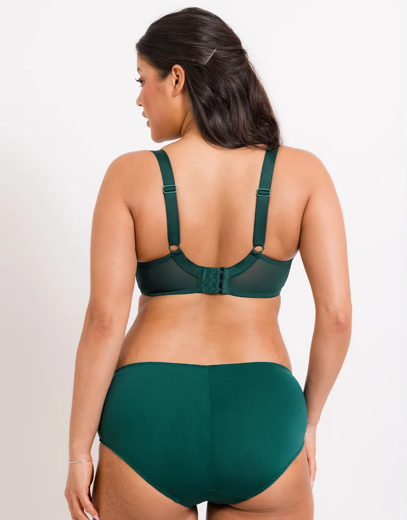 Flirtelle Swirl Balcony Bra Emerald