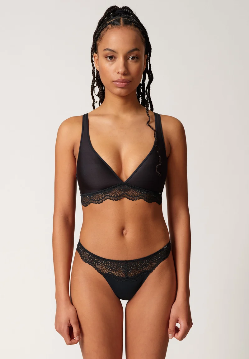 Micrornaments Spacer triangle bra | black 082629-087665