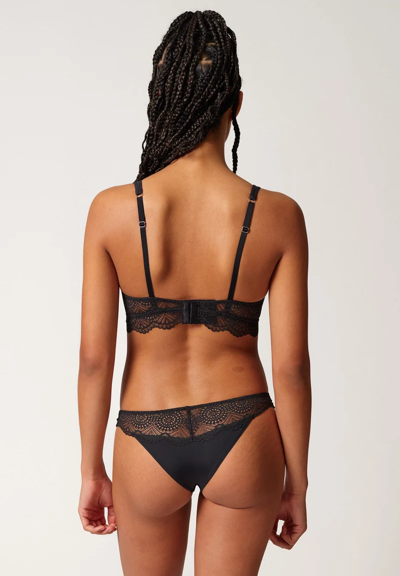 Micrornaments Spacer triangle bra | black 082629-087665