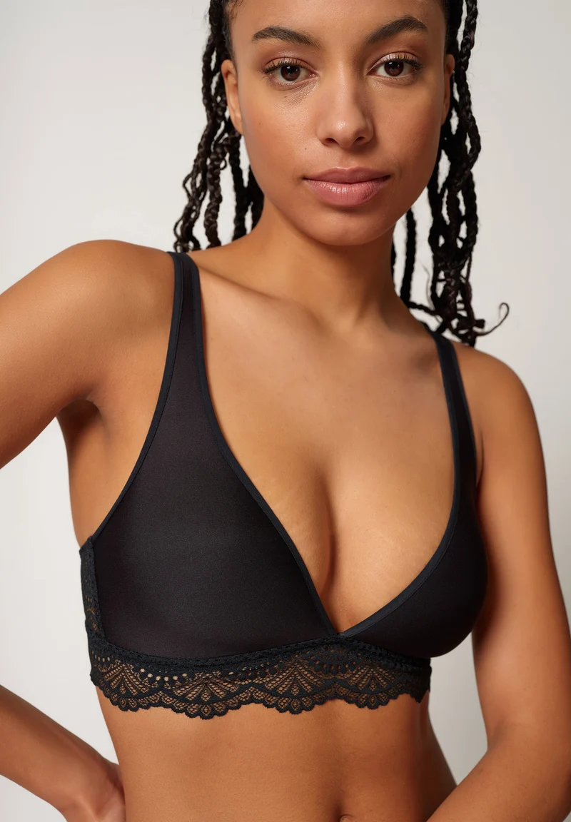 Micrornaments Spacer triangle bra | black 082629-087665