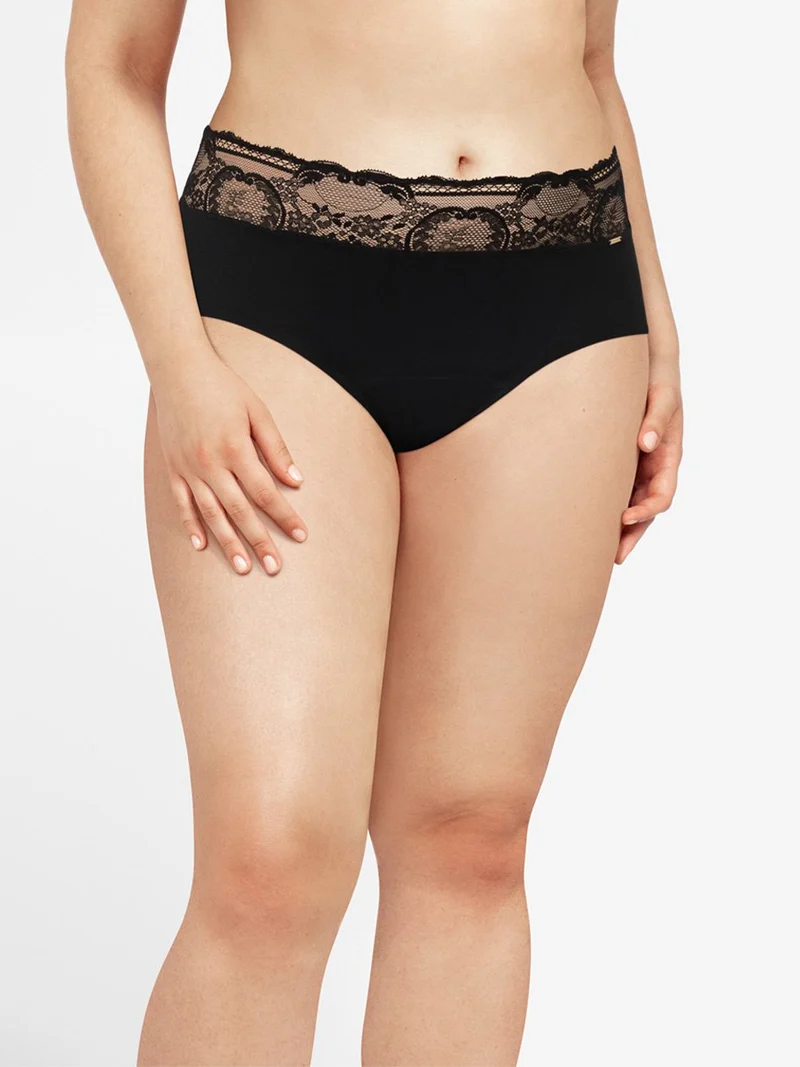 Chantelle - Flux Leger Period Proof Heavy Flow High Waist Slip Schwarz