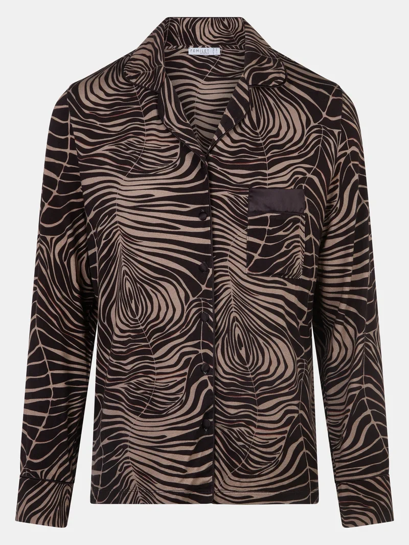 Femilet - Daisy T-Shirt Langarm Zebrablätter