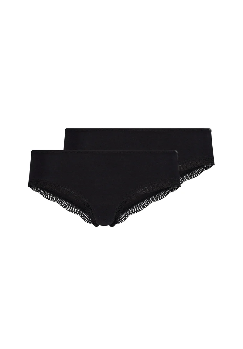Classicotton Cheeky panty 2 pack | black 081995-087665