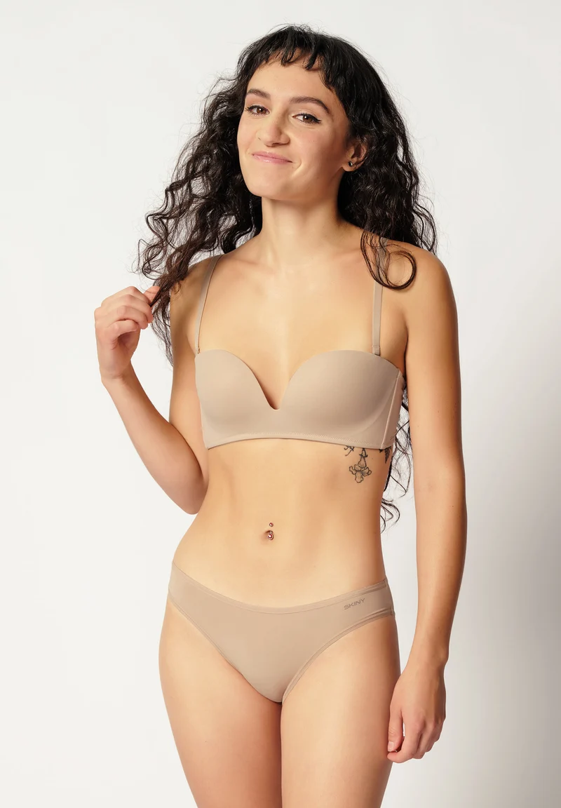 Micro Essentials Wireless bandeau bra | beige 081394-082409
