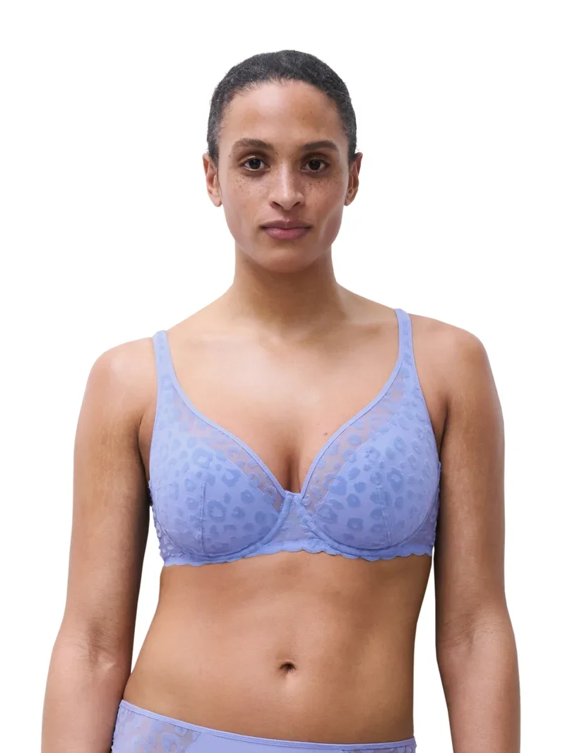 Chantelle - Mädchen-BH mit tiefem Ausschnitt, Schaumstoff, Kornblume
