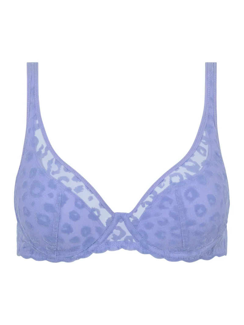 Chantelle - Mädchen-BH mit tiefem Ausschnitt, Schaumstoff, Kornblume
