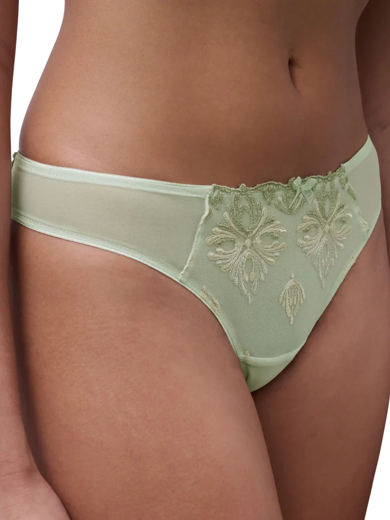 Chantelle - Champs Elysees Tanga Grüner Puder