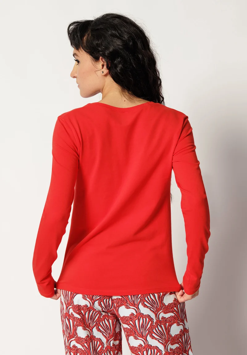 Night In Skiny 01 Shirt long sleeve | cheeky red 081207-08S549