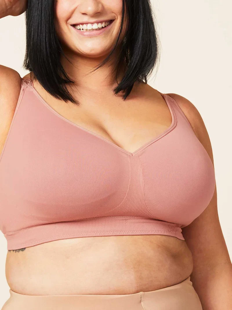 Sugar Candy - Basic Seamless Wire Free Bralette Rosewood