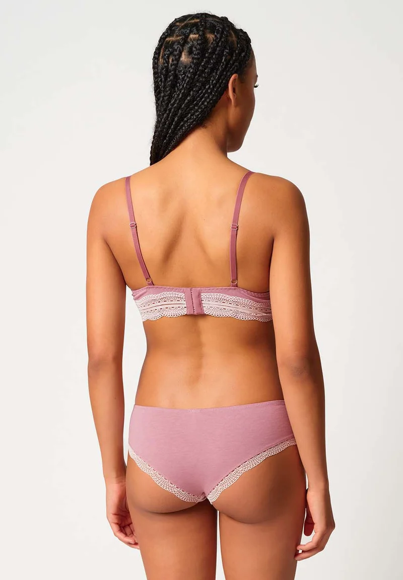 Classicotton Padded triangle bra | zephyr melange 081992-08S928