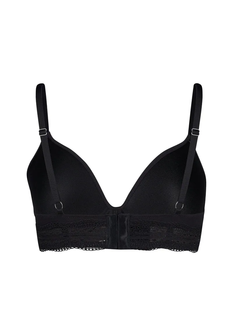 Classicotton Padded triangle bra | black 081992-087665