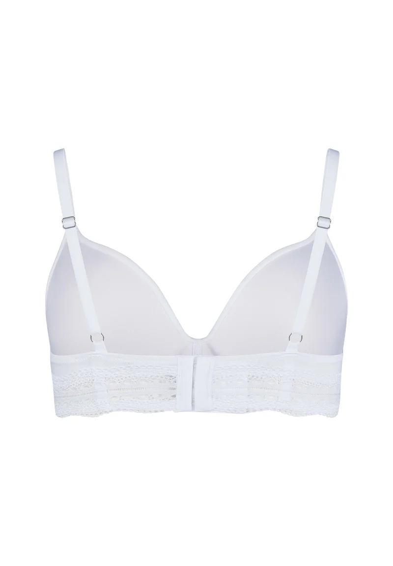 Classicotton Padded triangle bra | white 081992-080500