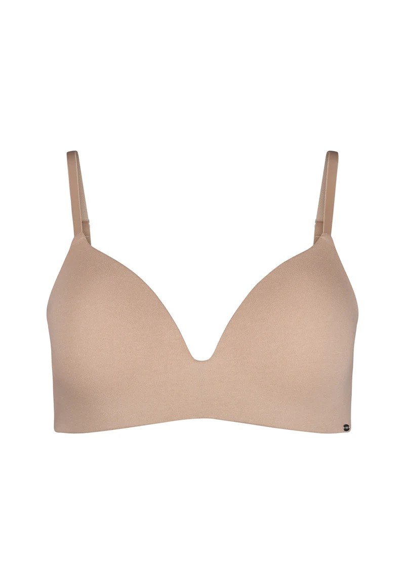 Classicotton Padded triangle bra | beige 081992-082409