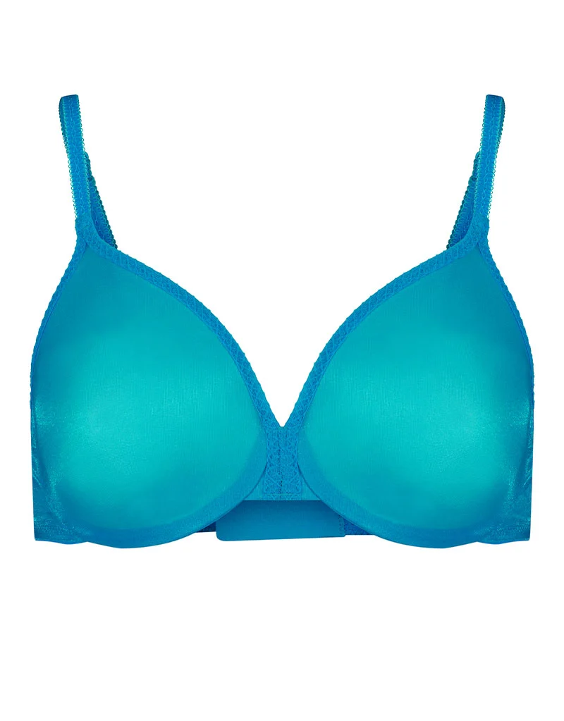 Gossard Glossies Sheer Bra Atomic Blue