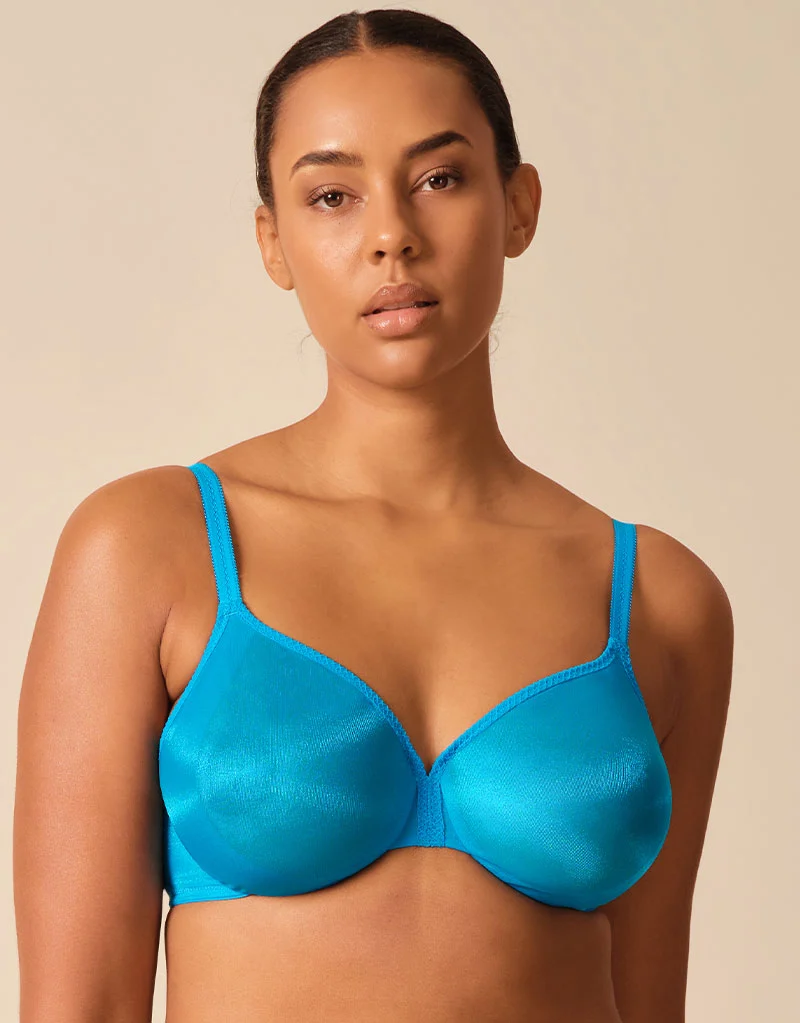 Gossard Glossies Sheer Bra Atomic Blue