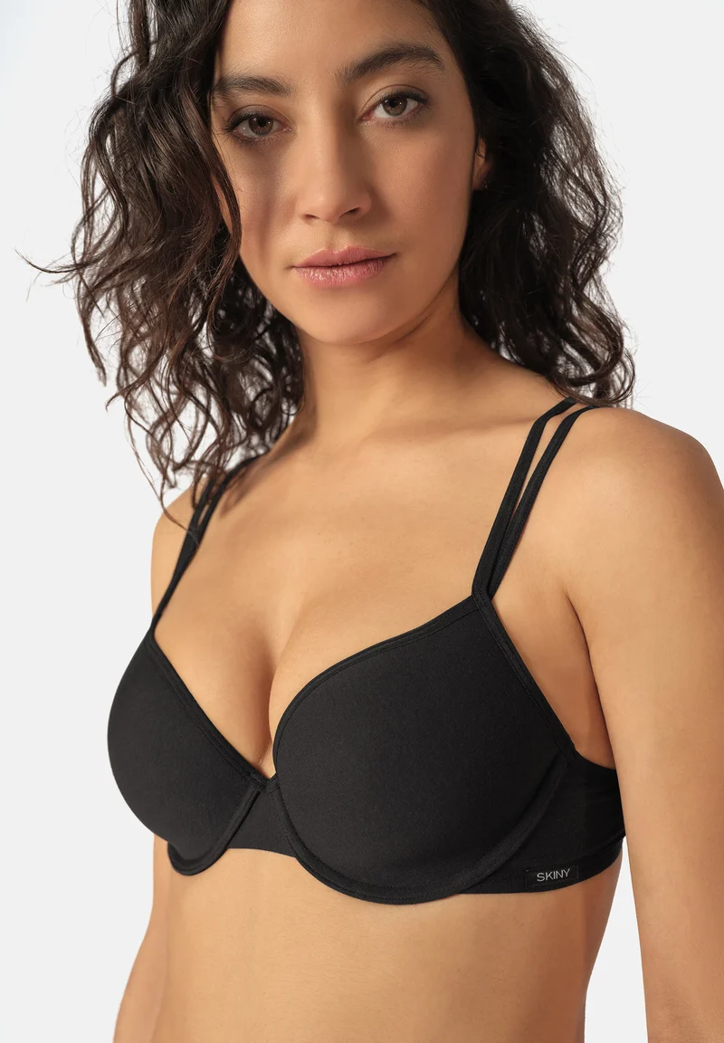 SKINY ADVANTAGE Cotton Stretch Padded bra | black 082415-087662