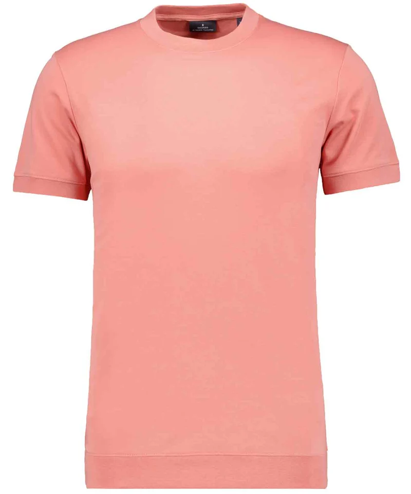 Pima T-Shirt Rundhals mit Bündchen