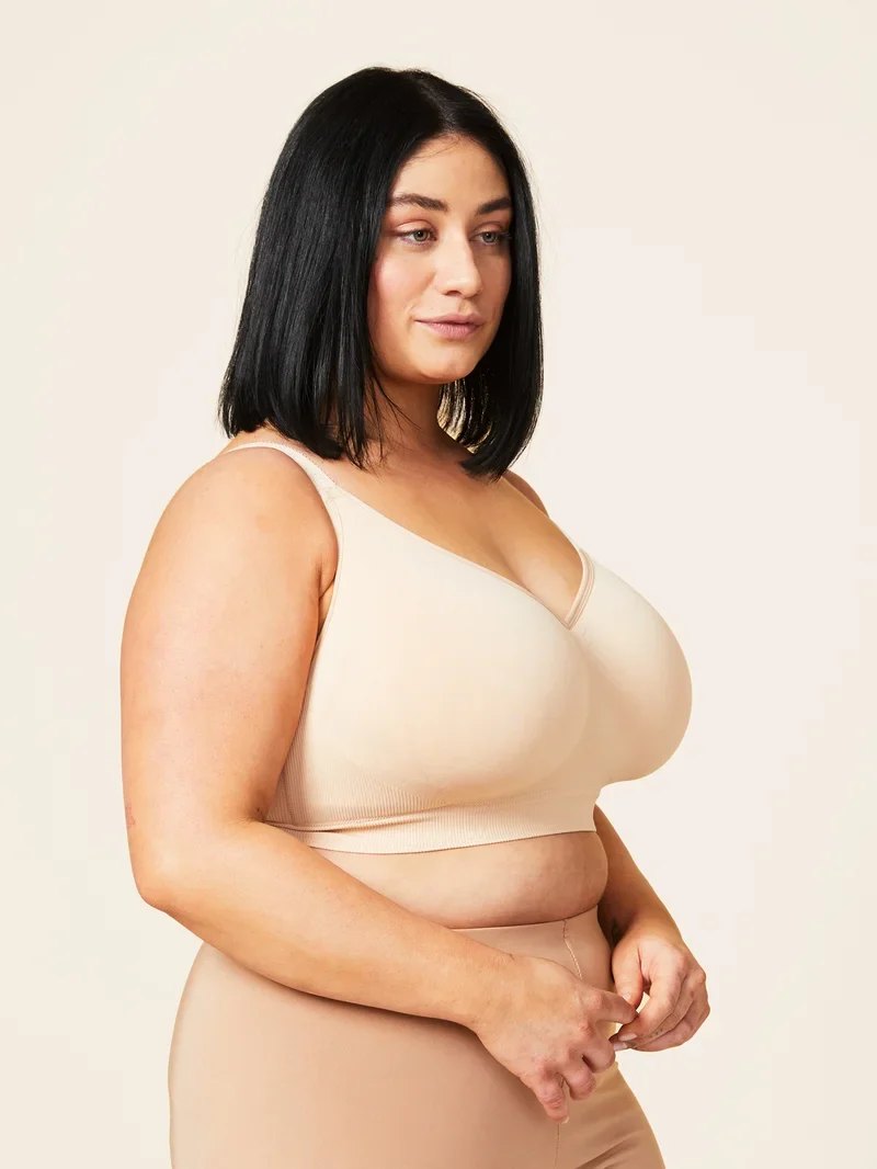 Sugar Candy – Nahtloser, bügelloser Basic-BH, Beige