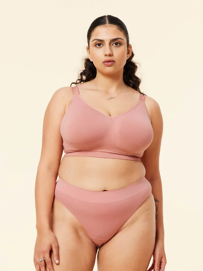 Sugar Candy - Basic Bikini Slip Rosewood