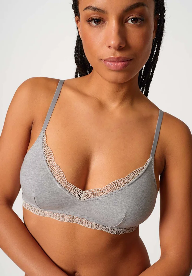 Classicotton Soft bra remov. pads | grey melange 081991-08S950