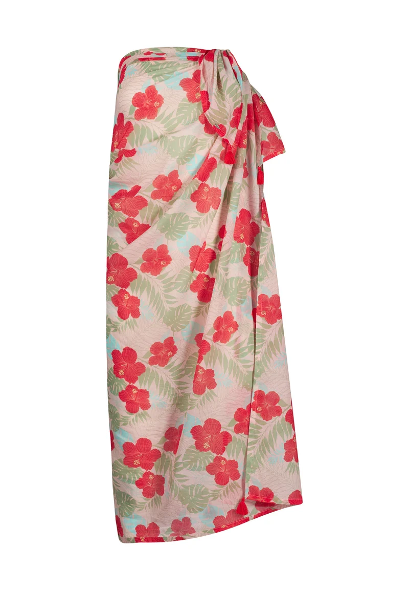 Seattraction Beach cover-up | tropical hibiscus 081974-08S755