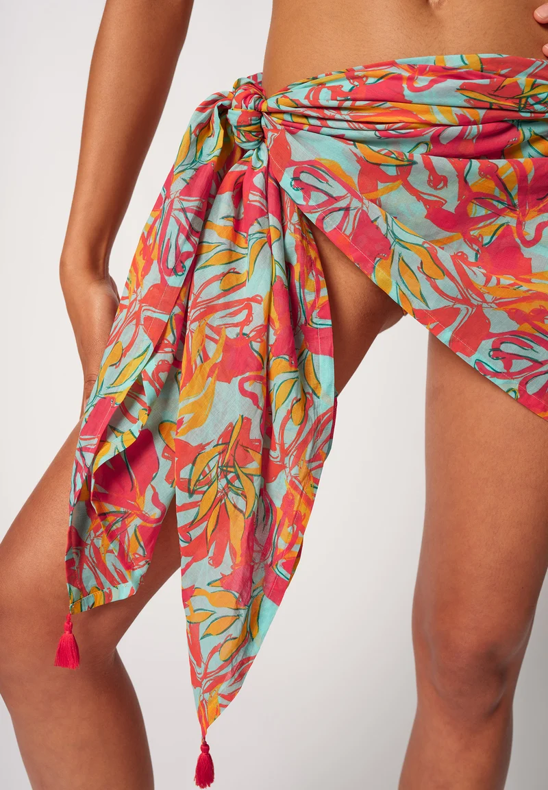 Seattraction Beach cover-up | tropical blossom 081974-08S756