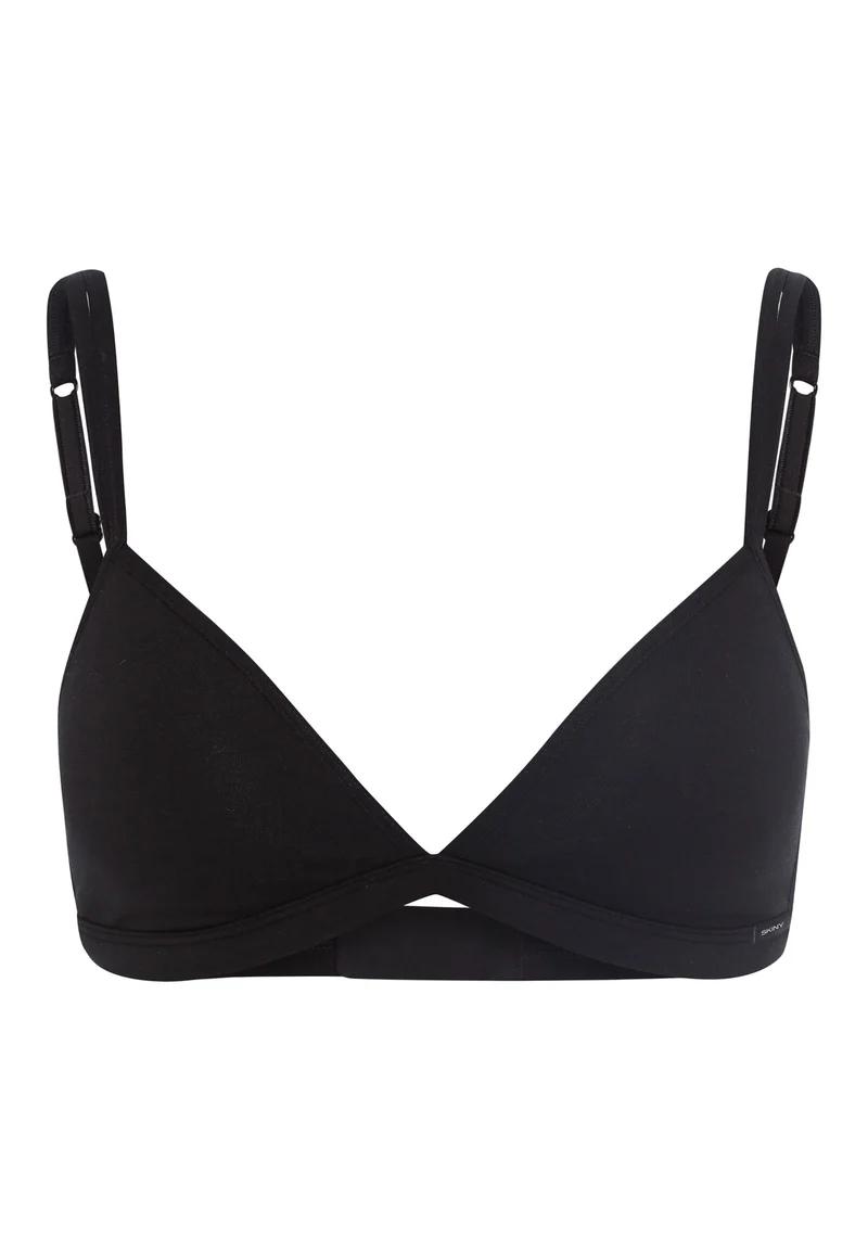 SKINY ADVANTAGE Cotton Stretch Padded triangle bra | black 082414-087662