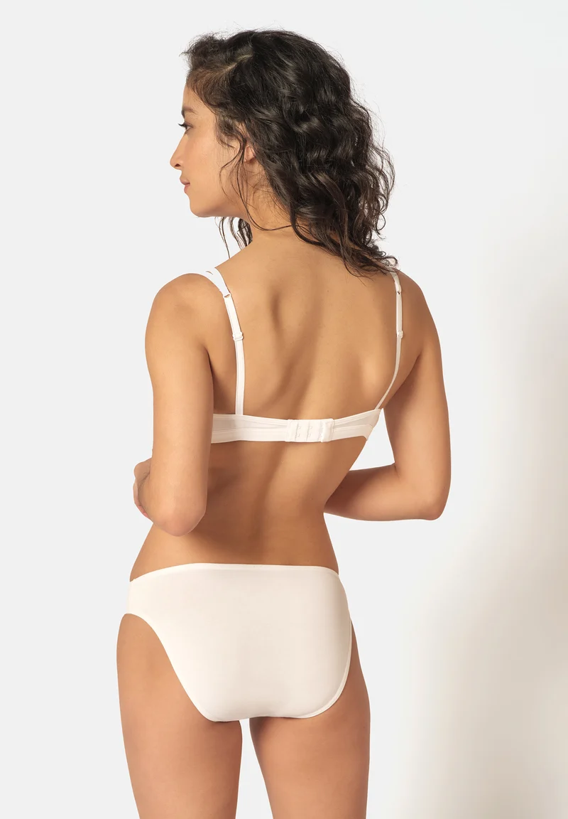 SKINY ADVANTAGE Cotton Stretch Padded triangle bra | white 082414-080500