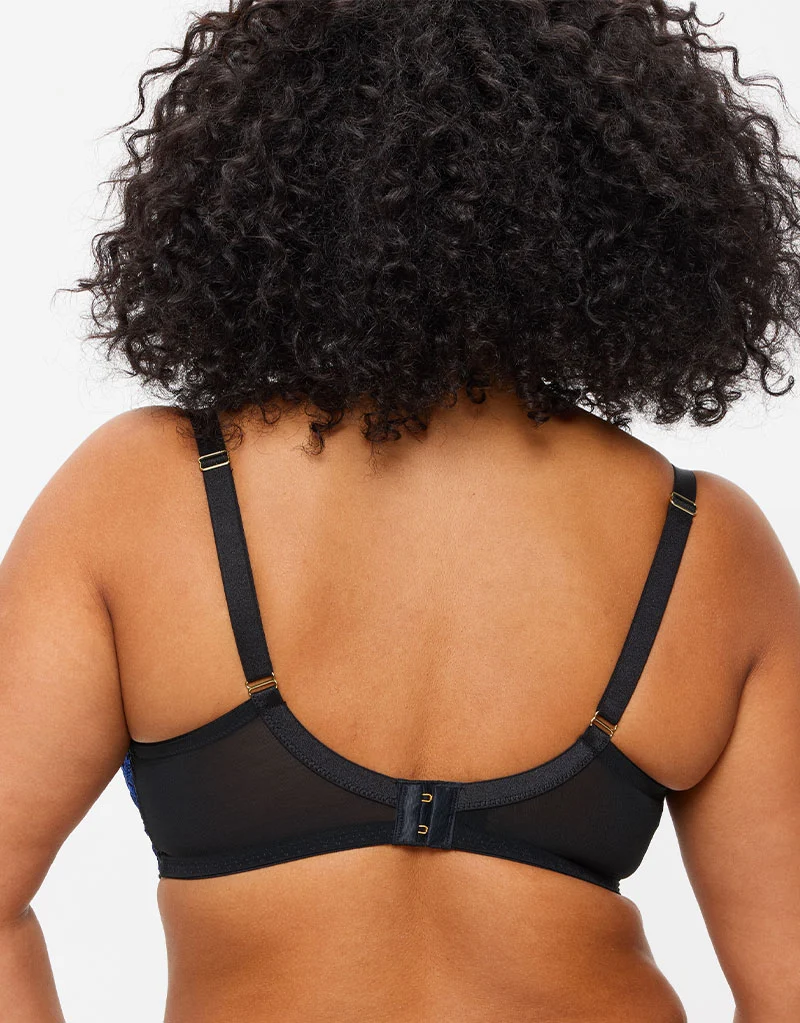 Ann Summers Endless Attraction Balcony Bra Black/Blue