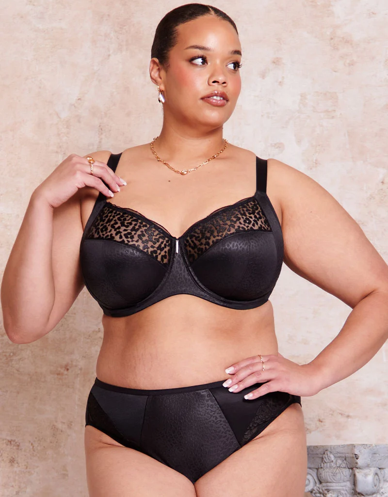 Adella Athena Wild High Leg Brief Black